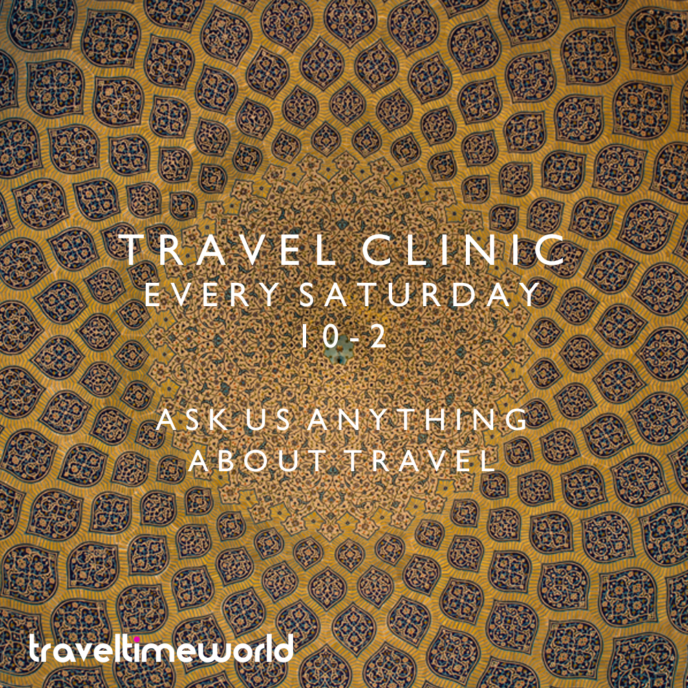 Travel Clinic - Every Saturday from 10am to 2pm