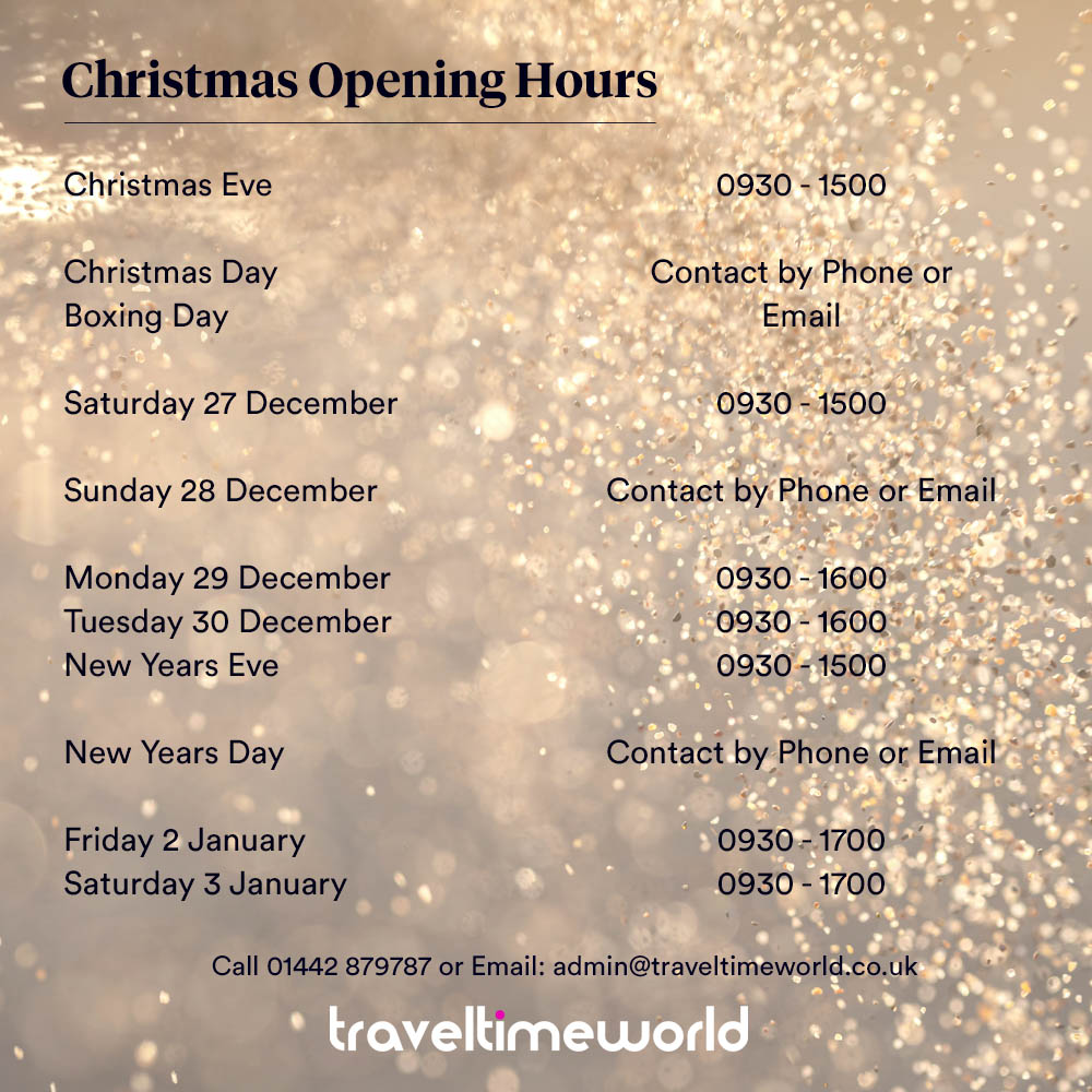 Christmas Opening Hours 2025